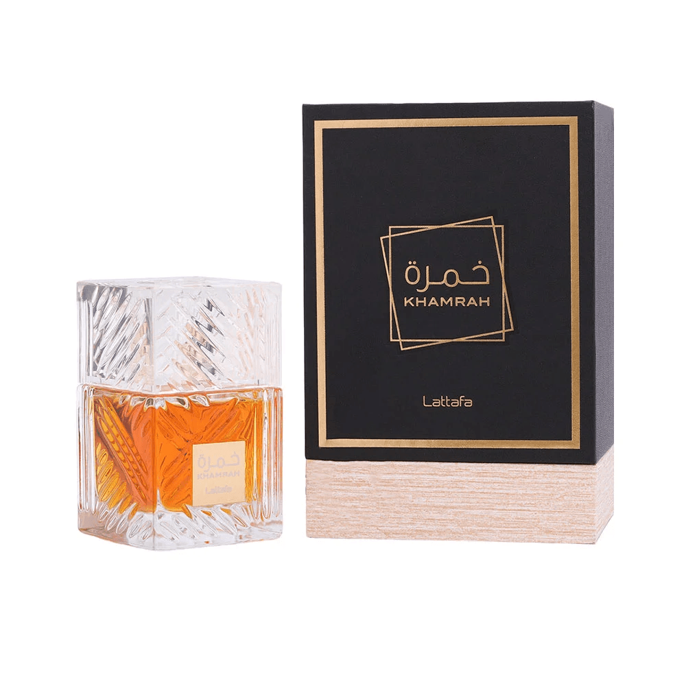 Frasco do perfume Lattafa Khamrah